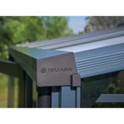 Serre Veranda Aluminium Anthracite Et Verre Trempé 4,4m² - Juliana -Jardin Serre Boutique serre veranda aluminium anthracite et verre trempe 44m juliana 24