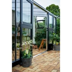 Serre Veranda Aluminium Et Verre Trempé 12,9m² - Juliana -Jardin Serre Boutique serre veranda aluminium et verre trempe 129m juliana 12