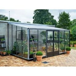 Serre Veranda Aluminium Et Verre Trempé 12,9m² - Juliana