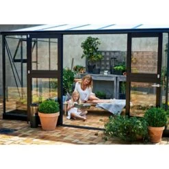 Serre Veranda Aluminium Et Verre Trempé 12,9m² - Juliana -Jardin Serre Boutique serre veranda aluminium et verre trempe 129m juliana 8