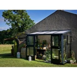 Serre Veranda Aluminium Et Verre Trempé 4,4m² - Juliana -Jardin Serre Boutique serre veranda aluminium et verre trempe 44m juliana 2