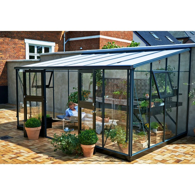 Serre Veranda Anthracite Et Verre Trempé 12,9m² - Juliana 13 Serre Veranda Anthracite Et Verre Trempé 12,9m² - Juliana – Image 11