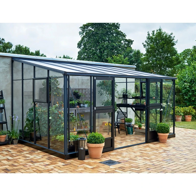 Serre Veranda Anthracite Et Verre Trempé 12,9m² - Juliana 15 Serre Veranda Anthracite Et Verre Trempé 12,9m² - Juliana – Image 13