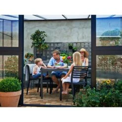 Serre Veranda Anthracite Et Verre Trempé 12,9m² - Juliana 40 Serre Veranda Anthracite Et Verre Trempé 12,9m² - Juliana -Jardin Serre Boutique serre veranda anthracite et verre trempe 129m juliana 18