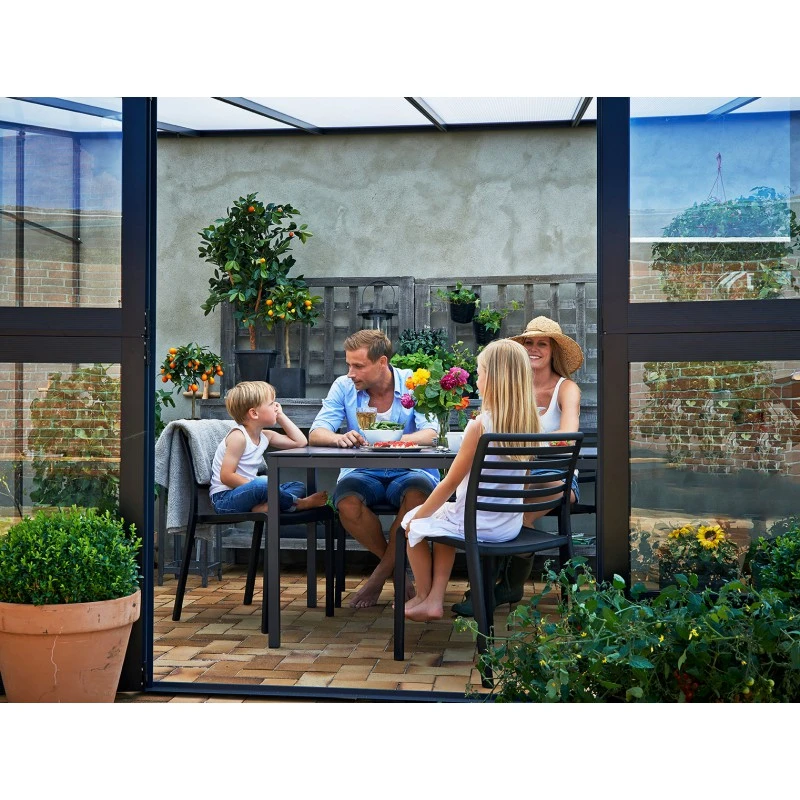 Serre Veranda Anthracite Et Verre Trempé 12,9m² - Juliana 21 Serre Veranda Anthracite Et Verre Trempé 12,9m² - Juliana – Image 19