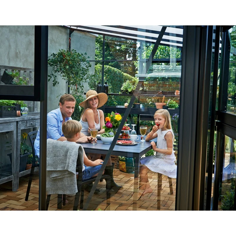 Serre Veranda Anthracite Et Verre Trempé 12,9m² - Juliana 22 Serre Veranda Anthracite Et Verre Trempé 12,9m² - Juliana – Image 20