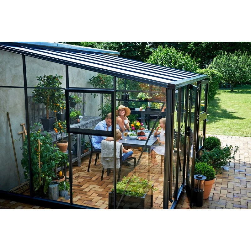Serre Veranda Anthracite Et Verre Trempé 12,9m² - Juliana 12 Serre Veranda Anthracite Et Verre Trempé 12,9m² - Juliana – Image 10