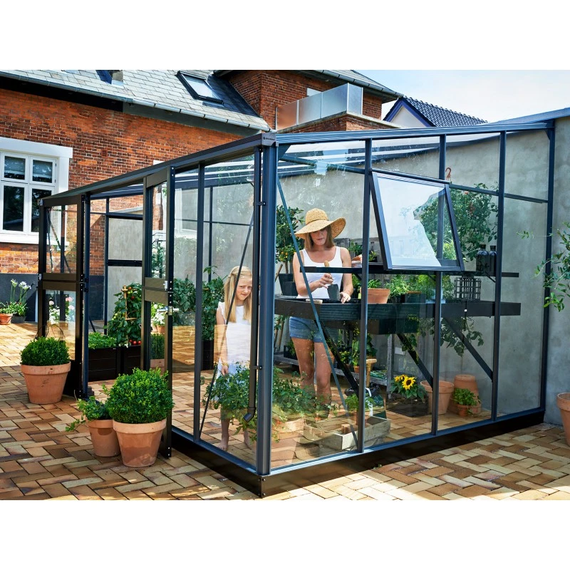 Serre Veranda Anthracite Et Verre Trempé 12,9m² - Juliana 3 Serre Veranda Anthracite Et Verre Trempé 12,9m² - Juliana