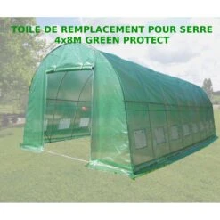 Toile De Rechange Pour Serre Tunnel 4x8m 32m² Green Protect