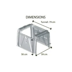 Tunnel De Culture 3 Bases Soit 1,32m² + 2 Embouts + 10 Piquets Modul'o 60 -Jardin Serre Boutique tunnel de culture 3 bases soit 132m 2 embouts 10 piquets modul o 9